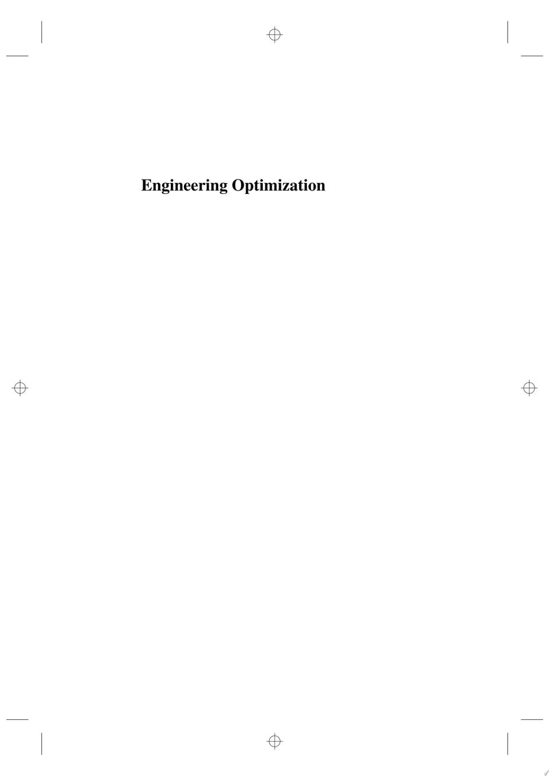 Engineering Optimization Theory and Practice by Singiresu S. Rao 5th Edition ISBN 9781119454717