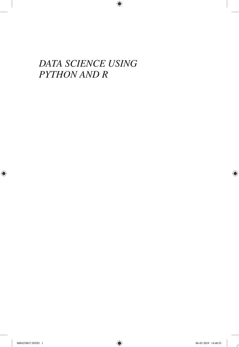 Data Science Using Python and R by Chantal D. Larose 1st Edition ISBN 9781119526810