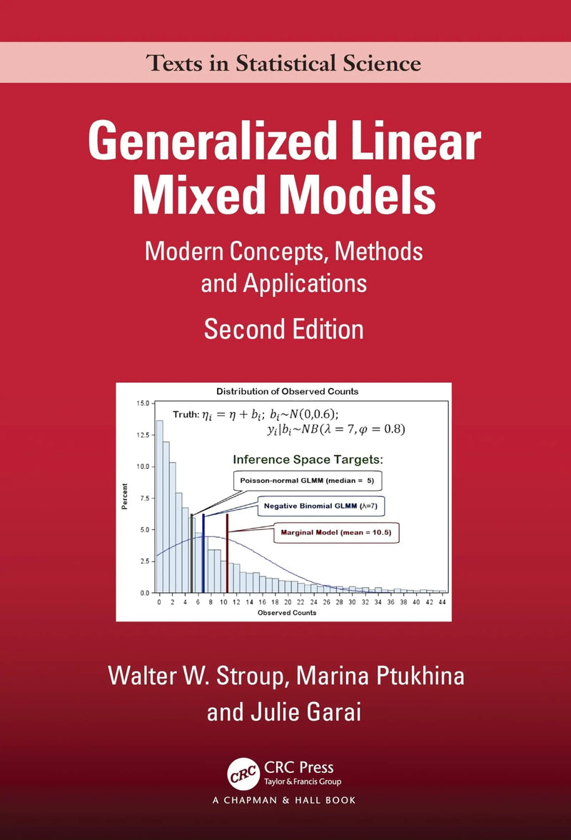 Generalized Linear Mixed Models Modern Concepts, Methods and Applications by Walter Whitney Stroup 2nd Edition ISBN 9781498755566