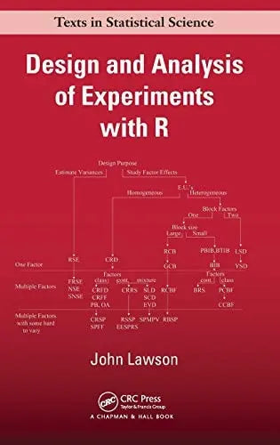Design and Analysis of Experiments with R by John Lawson ISBN: 978-1439868133