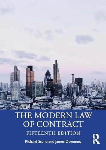 The Modern Law of Contract by Richard Stone 15th Edition ISBN 9781032626734