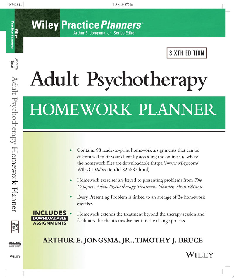 Adult Psychotherapy Homework Planner 6th Edition