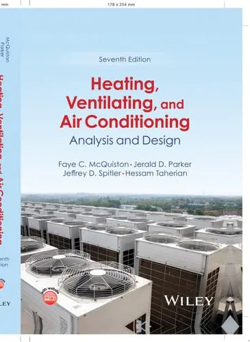 Heating, Ventilating, and Air Conditioning Analysis and Design by Faye C. McQuiston ISBN: 978-1119894148