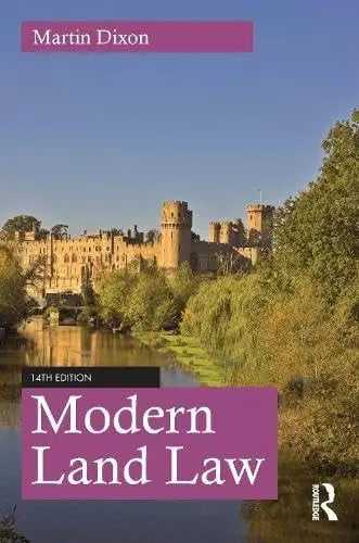 Modern Land Law by Martin Dixon 14th Edition ISBN 9781032859347