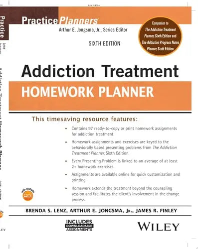 Addiction Treatment Homework Planner by Brenda S. Lenz ISBN: 978-1119987789