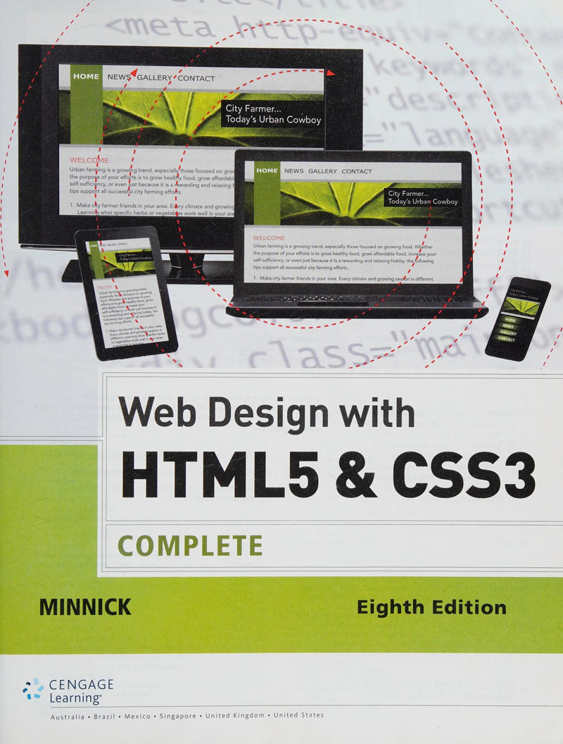 Web Design with HTML & CSS3: Complete by Jessica Minnick 8th Edition