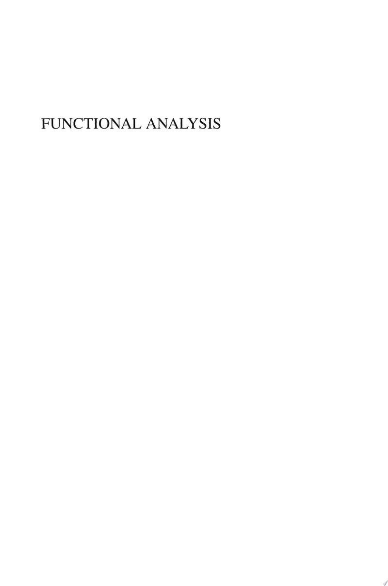 Functional Analysis by Peter D. Lax 1st Edition ISBN 9780471556046
