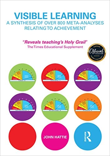 Visible Learning A Synthesis of Over 800 Meta-Analyses Relating to Achievement by John Hattie 1st Edition
