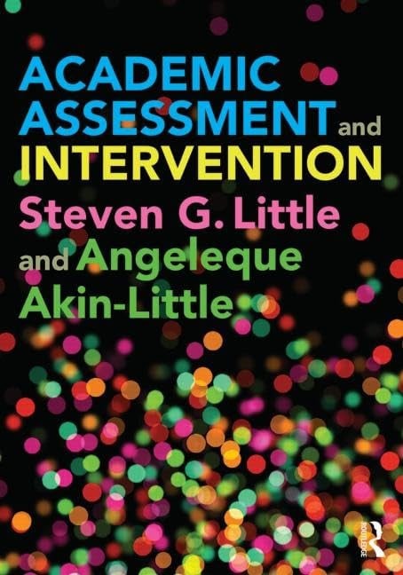 Academic Assessment and Intervention 1st Edition