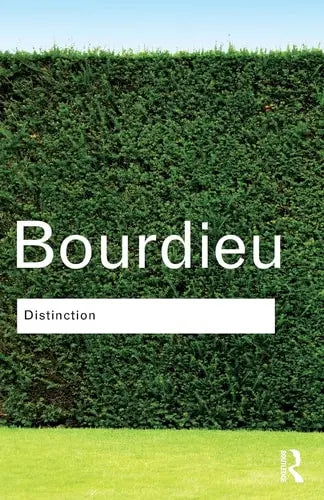 Distinction A Social Critique of the Judgement of Taste by Pierre Bourdieu 978-0415567886