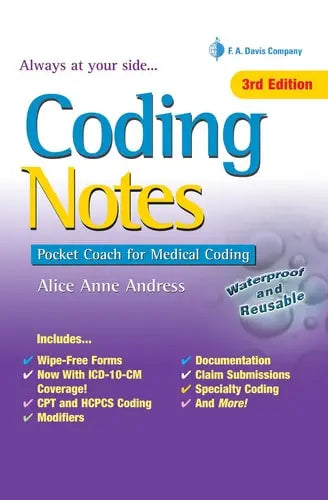 Coding Notes Pocket Coach for Medical Coding by Alice Anne Andress 978-0803645608