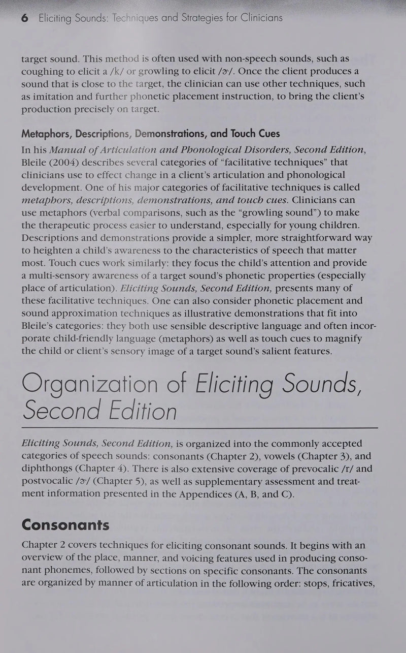Eliciting Sounds: Techniques and Strategies for Clinicians by Secord 2nd Edition ISBN 9781401897253
