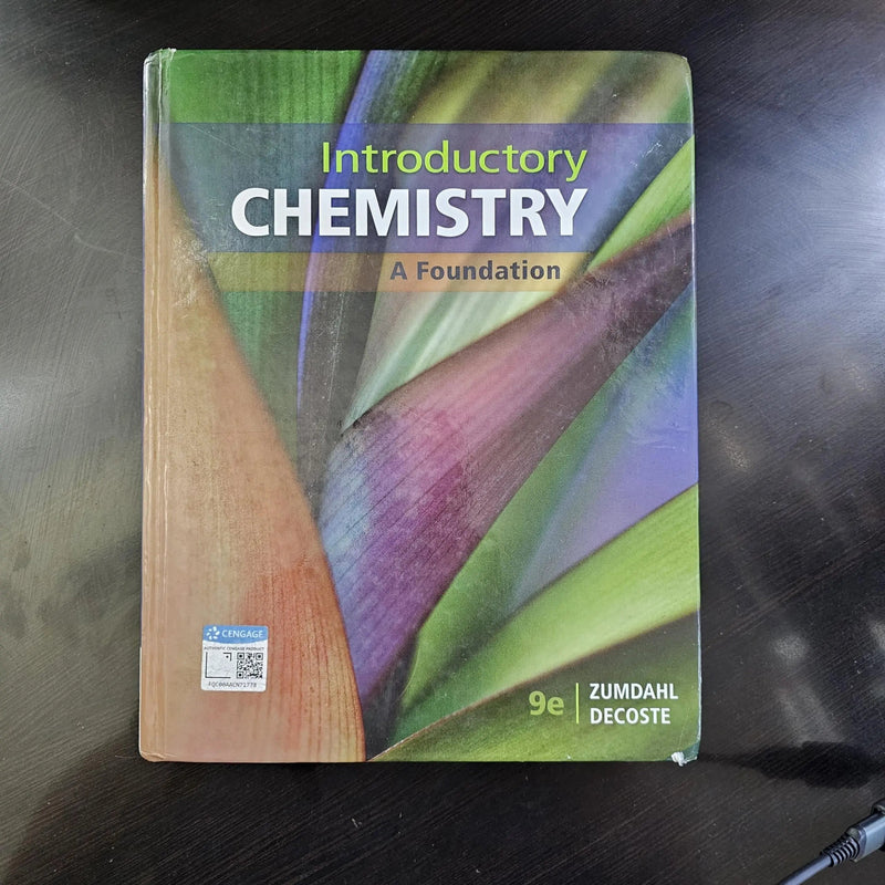 Introductory Chemistry: A Foundation by Steven S. Zumdahl 9th Edition ISBN 9781337399425
