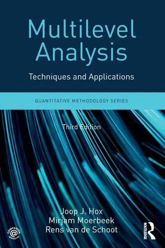 Multilevel Analysis Techniques and Applications by J. J. Hox ISBN: 978-1138121362
