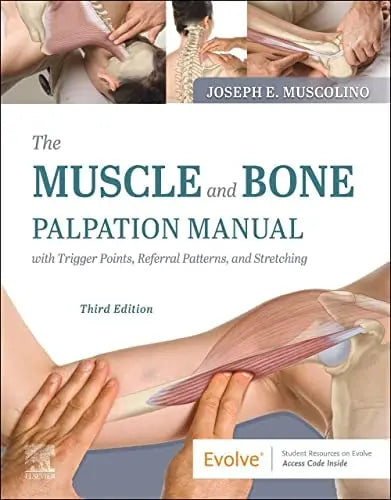 The Muscle and Bone Palpation Manual with Trigger Points, Referral Patterns and Stretching by Joseph E. Muscolino 3rd Edition ISBN 9780323761369