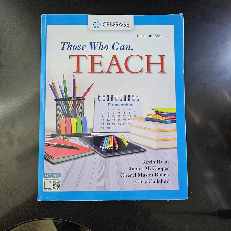 Those Who Can, Teach by Kevin Ryan