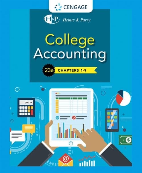College Accounting, Chapters 1- 9 23rd Edition